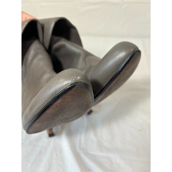 Report Boston Grey Leather Boots Size 8.5 US - Picture 10 of 13